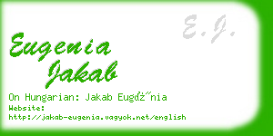 eugenia jakab business card